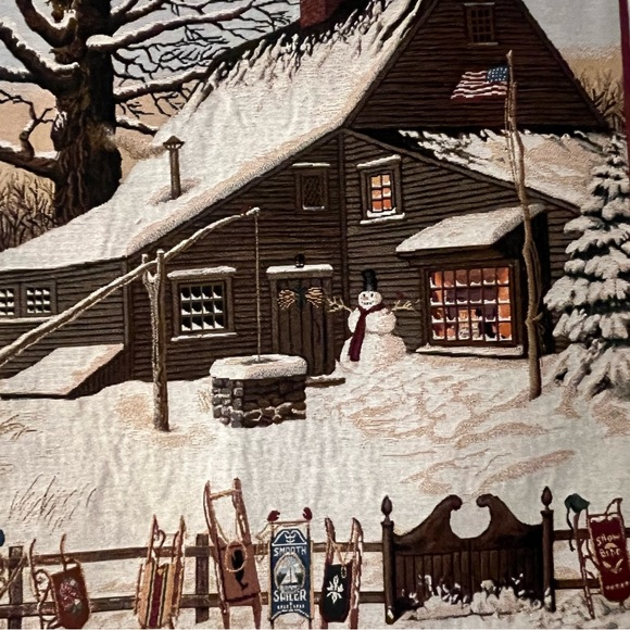 Cocoa at the Copperfields Wall Hanging 26” x 36” Tapestry with Rod by Wysocki - Picture 3 of 16